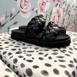 Target Braided Black Sandals - A New Day